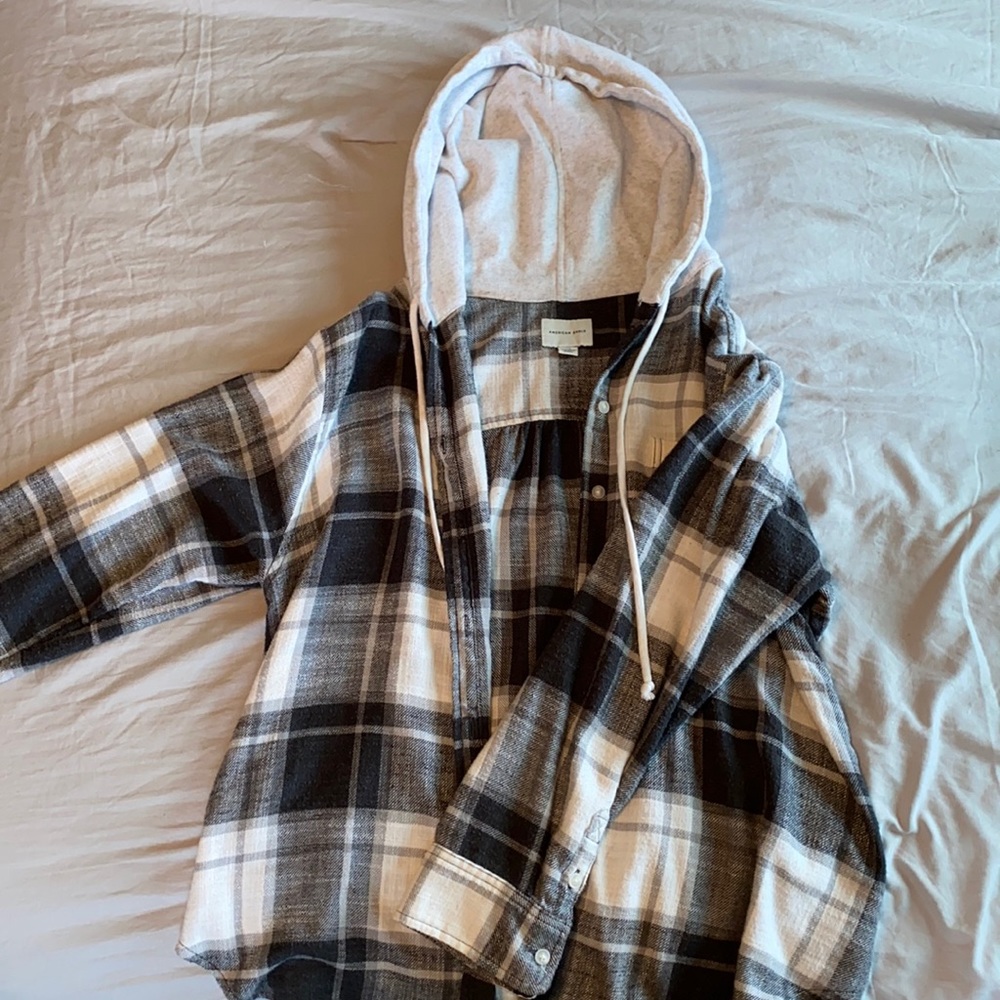 American Eagle Flannel hoodie